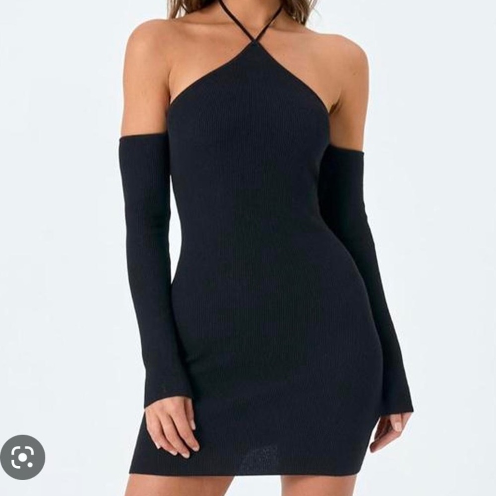 Long sleeve knit dress